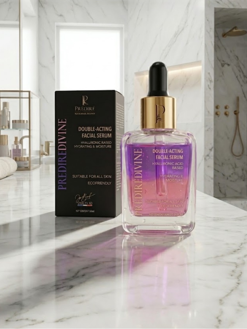 $400~ Hydrating Double-Acting Facial Serum – Hydrating Hyaluronic Acid Serum